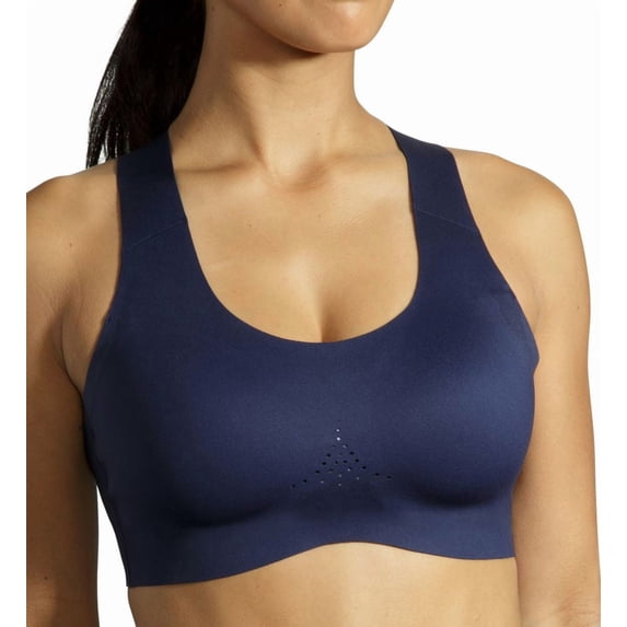 Women's Brooks 350084 Dare Crossback 2.0 DriLayer Sports Bra (Navy 36DD/E)