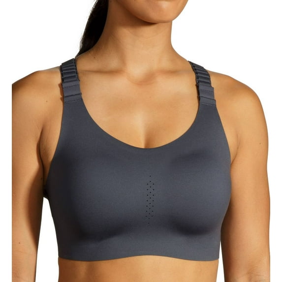 Women's Brooks 350085 Dare Racerback 2.0 DriLayer Sports Bra (Asphalt 34DD)