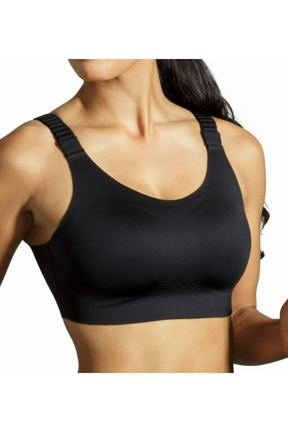 Women's Brooks 350086 Dare Scoopback 2.0 DriLayer Sports Bra (Black 30DD/E)