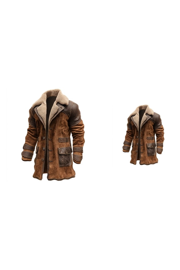 Women's Brown Mid-Length Anorak Coat, Warm Thickened Windproof Hooded Winter Jacket with Soft Lining for Outdoor Snow Protection