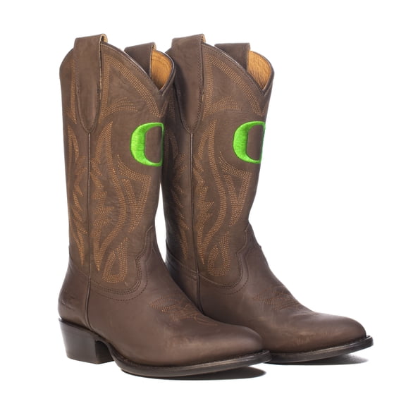Women's  Brown Oregon Ducks Western Boots
