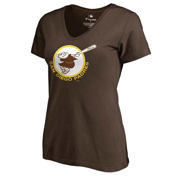 Women's Brown San Diego Padres Cooperstown Collection Forbes T-Shirt