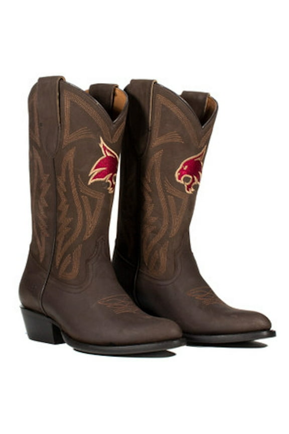 Women's  Brown Texas State Bobcats Western Boots