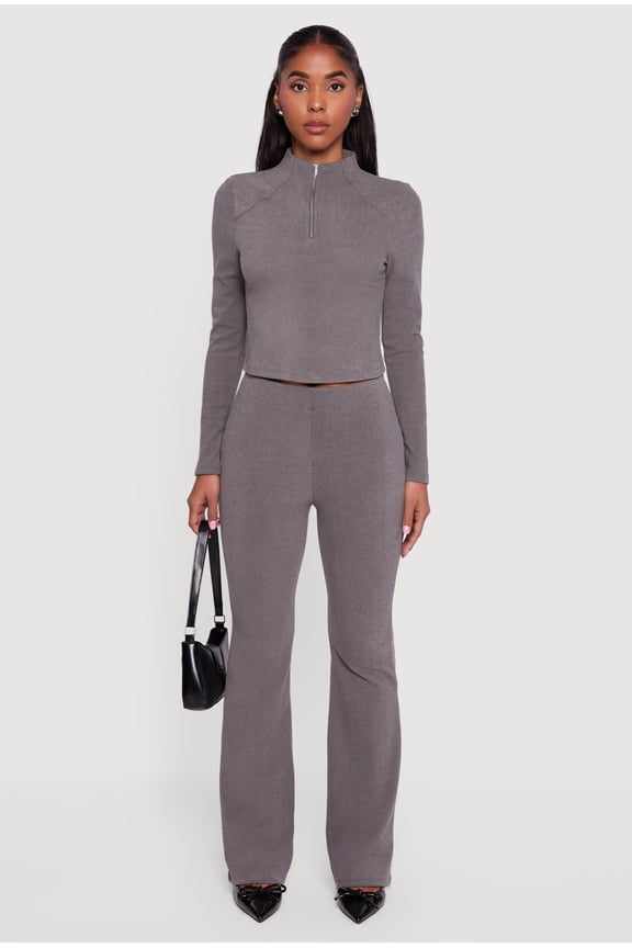 Women's Brushed Knit Straight Leg Pants