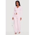 thumbnail image 1 of Women's Brushed Ribbed Knit Fold Over Flare Pants, 1 of 4