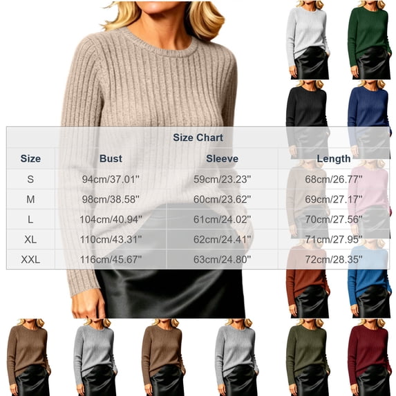 Women's Brushed Ribbed Sweater Crew Neck Long Sleeve Fitted Slim Fit Casual Solid Color Fall Winter Knit Pullover Soft Warm Basic Tops Green