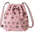 thumbnail image 1 of Women's Bucket Bag, Rivet Purse Mini Leather Hobo Bag Y2K Popular Rivet Crossbody Bag Bucket Handbag, 1 of 7