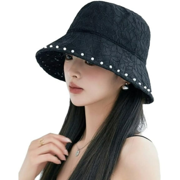 Women's Bucket Hat Lace Women's Sun Hat French Fishing Hat Wide Beach Hat Slouchy Summer Hat Holiday