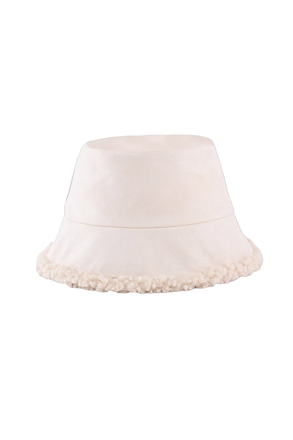 Women's Bucket Hats Bucket Hat For Women Furry Bucket Hat Winter Warm Plush Fisherman Thicken Plush Autumn Double Coldproof Fisherman Cap For Outdoor, Women's Accessories Bucket Hats