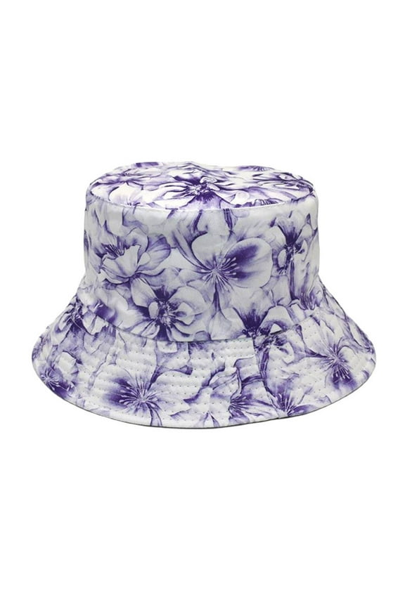 Women's Bucket Hats Floral Print Fisherman Hat Fashion Casual Basin Hat Women Double Sided Bucket Hat Women's Accessories Bucket Hats M