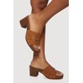 thumbnail image 1 of Women's Buckle Detail Single Band Platform Heels, 1 of 3