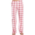 thumbnail image 1 of Women's Buffalo Plaid Pajama Pants: Color Block Sleep Bottoms with Drawstring - Soft Flannel Lounge Wear for Winter Comfort, 1 of 4