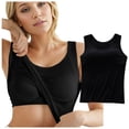 thumbnail image 1 of Women's Built In Bra Tank Top Solid Comfort Stretch Seamless Sleeveless Shirt, 1 of 2