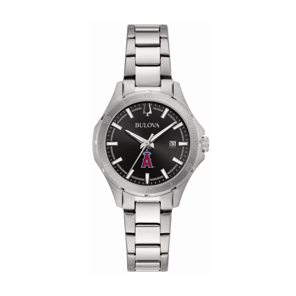 Women's Bulova Los Angeles Angels Stainless Steel Classic Sport Watch