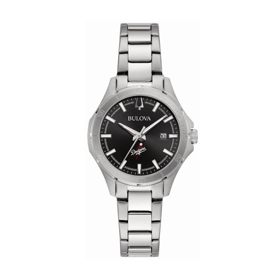 Women's Bulova Los Angeles Dodgers Stainless Steel Classic Sport Watch