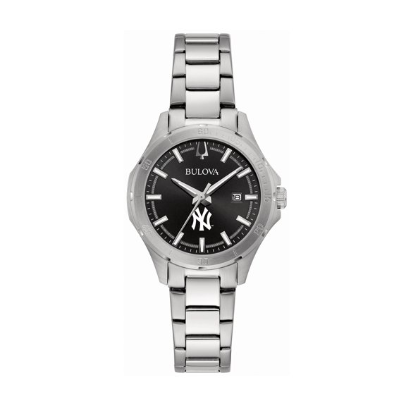 Women's Bulova New York Yankees Stainless Steel Classic Sport Watch