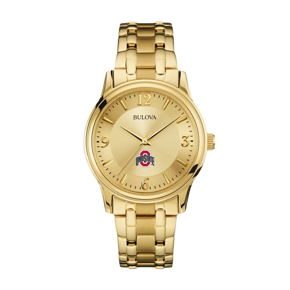 Men's Bulova Ohio State Buckeyes Gold-Tone Watch