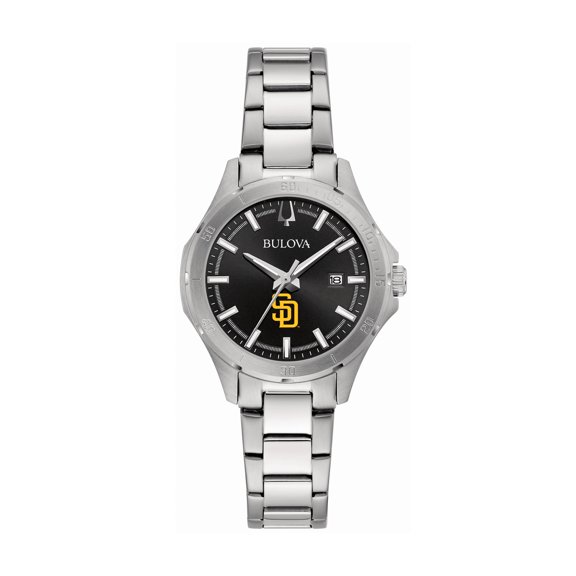 Women's Bulova San Diego Padres Stainless Steel Classic Sport Watch