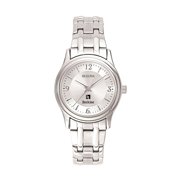 Womens Bulova Silver Berklee College of Music Stainless Steel Quartz Watch