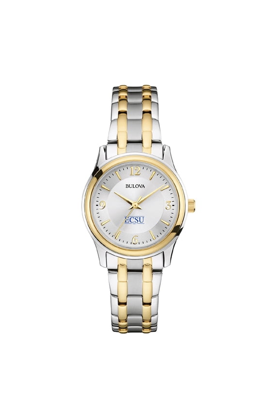 Women's Bulova Silver ECSU Vikings Classic Two-Tone Round Watch