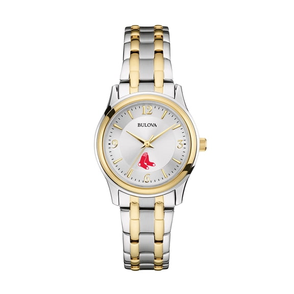 Women's Bulova Silver/Gold Boston Red Sox Two-Tone Watch