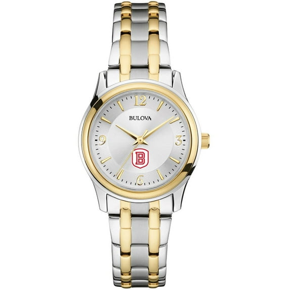 Women's Bulova Silver/Gold Bradley Braves Two-Tone Stainless Steel Watch