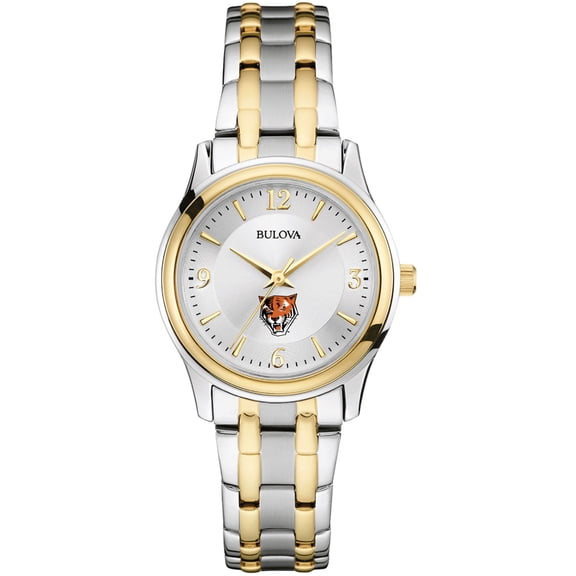 Women's Bulova  Silver/Gold Buffalo State Bengals Two-Tone Stainless Steel Watch