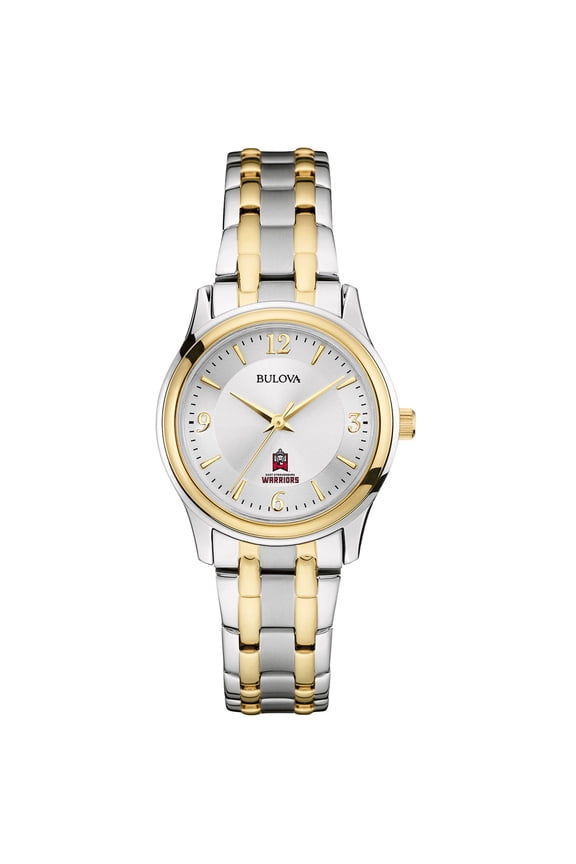 Women's Bulova Silver/Gold East Stroudsburg Warriors Two-Tone Stainless Steel Watch