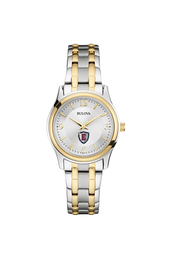 Women's Bulova Silver/Gold Eastern Connecticut State Warriors Two-Tone Stainless Steel Watch