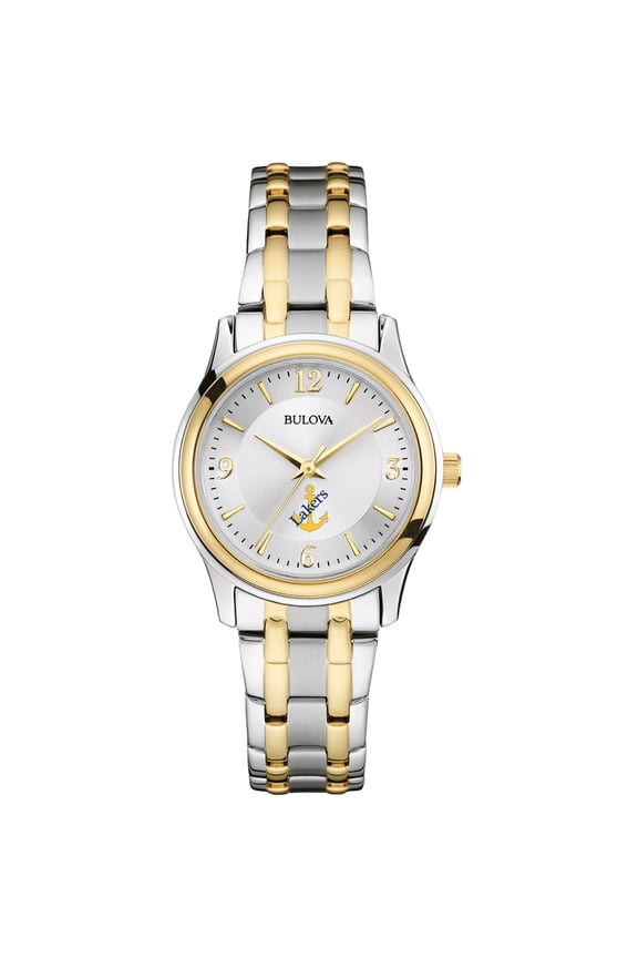 Women's Bulova  Silver/Gold Lake Superior State Lakers Two-Tone Stainless Steel Watch