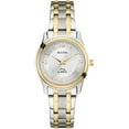 thumbnail image 1 of Women's Bulova  Silver/Gold Le Moyne Dolphins Two-Tone Stainless Steel Watch, 1 of 1