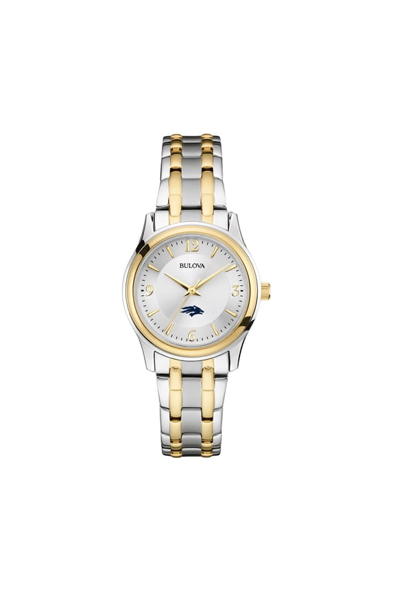 Women's Bulova Silver/Gold Nevada Wolf Pack Classic Two-Tone Round Watch