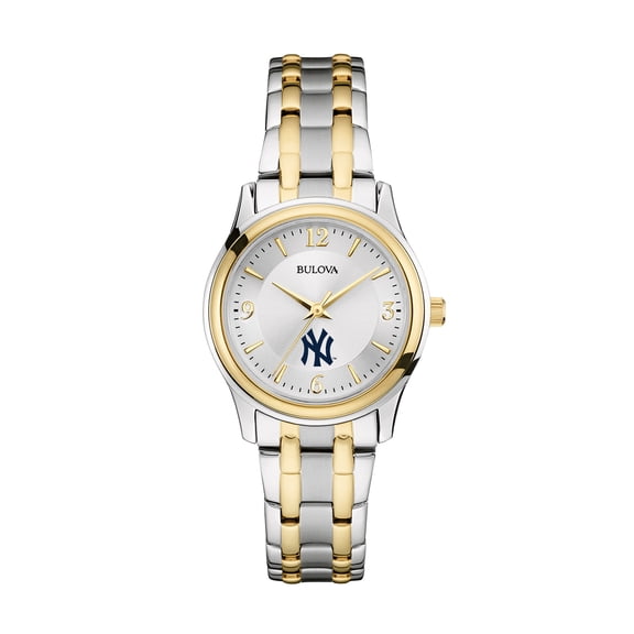 Women's Bulova Silver/Gold New York Yankees Two-Tone Watch