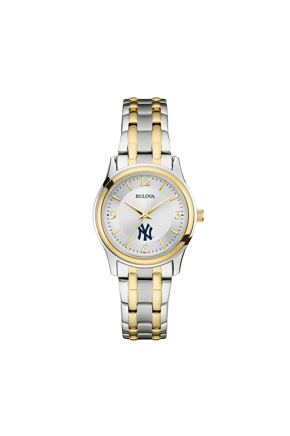 Women's Bulova Silver/Gold New York Yankees Two-Tone Watch