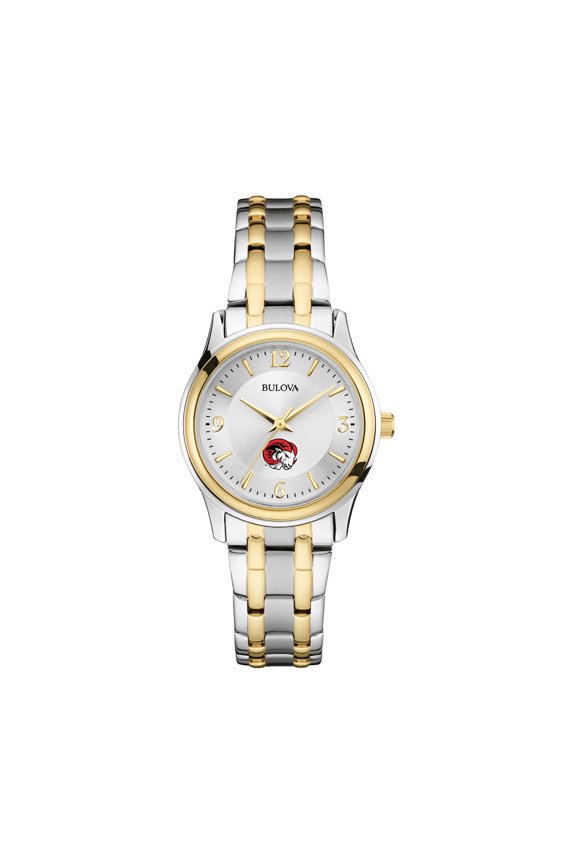 Women's Bulova Silver/Gold Winston-Salem State Rams Classic Two-Tone Round Watch