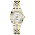 thumbnail image 1 of Women's Bulova Silver Northern Michigan Wildcats Classic Two-Tone Round Watch, 1 of 1