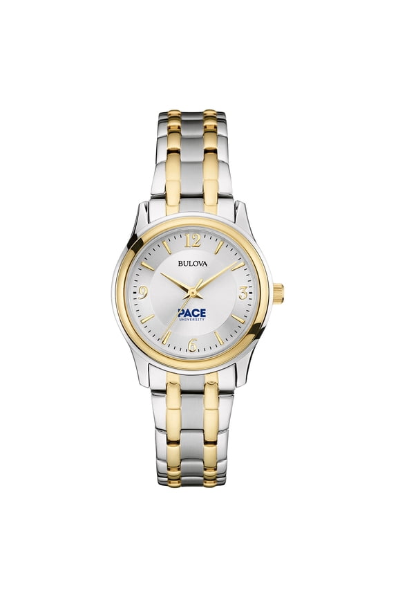 Women's Bulova Silver Pace University Setters Two-Tone Stainless Steel Watch