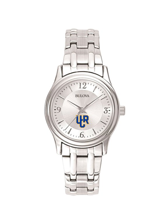 Women's Bulova Silver UC Riverside Highlanders Silver-Tone Dial Stainless Steel Quartz Watch