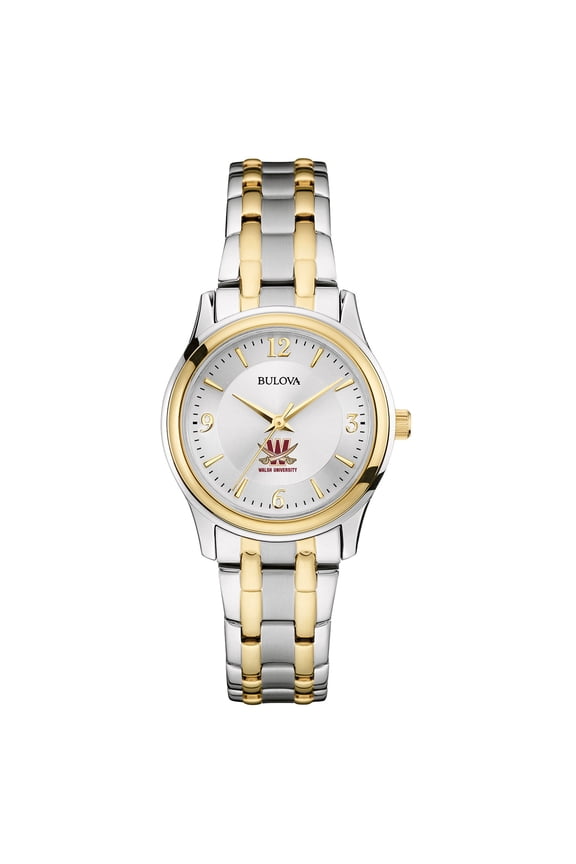 Women's Bulova  Silver Walsh Cavaliers Two-Tone Stainless Steel Watch