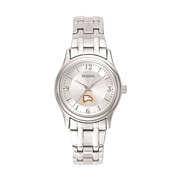Womens Bulova Silver Winthrop Eagles Stainless Steel Quartz Watch