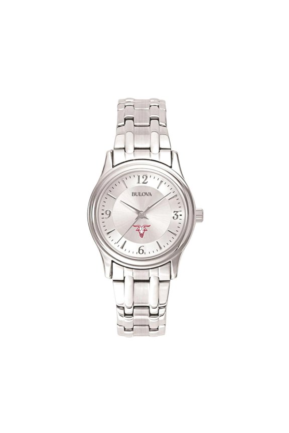 Women's Bulova Silver Worcester Polytechnic Institute Engineers Stainless Steel Quartz Watch