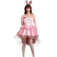 thumbnail image 1 of Women's Bunny Girl Cute Princess Dress Anime Lolita Halloween Cosplay Costumes Party Sleeveless High Low Halter Dress, 1 of 6
