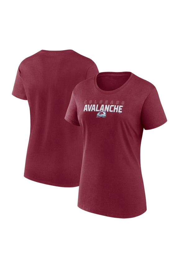 Women's Logo Athletic Burgundy Colorado Avalanche Launch Scoop Neck T-Shirt
