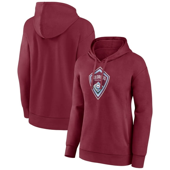Women's Burgundy Colorado Rapids Official Logo Pullover Hoodie