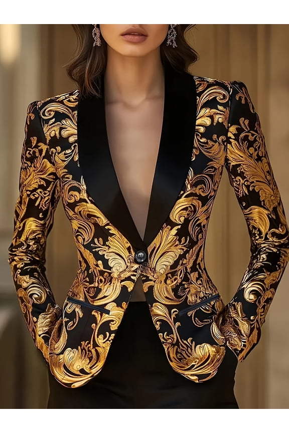 Women's Burgundy Velvet Baroque Embroidered Long Coat, Vintage Elegant High‑End Outerwear