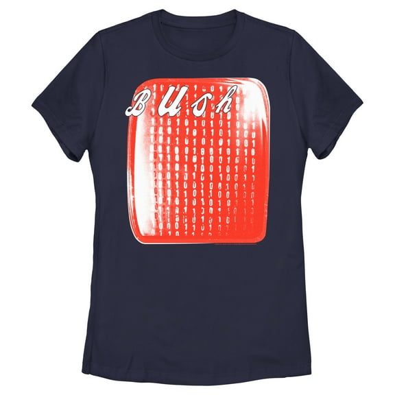 Women's Bush Sixteen Stone Album Cover Graphic Tee Navy Blue Medium
