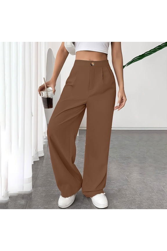 Women's Business Blazer Pant Office Work Suit Pants for Women Wide Leg Casual Dress Pants High Waisted Work Trousers