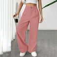 thumbnail image 1 of Women's Business Blazer Pant Office Work Suit Pants for Women Wide Leg Casual Dress Pants High Waisted Work Trousers, 1 of 7