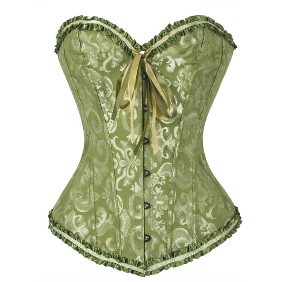 Women's Bustier Corset Top Waist Trainer Sexy Lingerie Sets Waist Cincher Steampunk Gothic Corsets with G-string