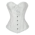 thumbnail image 1 of Women's Bustier Corset Top Waist Trainer Sexy Lingerie Sets Waist Cincher Steampunk Gothic Corsets with G-string, 1 of 8